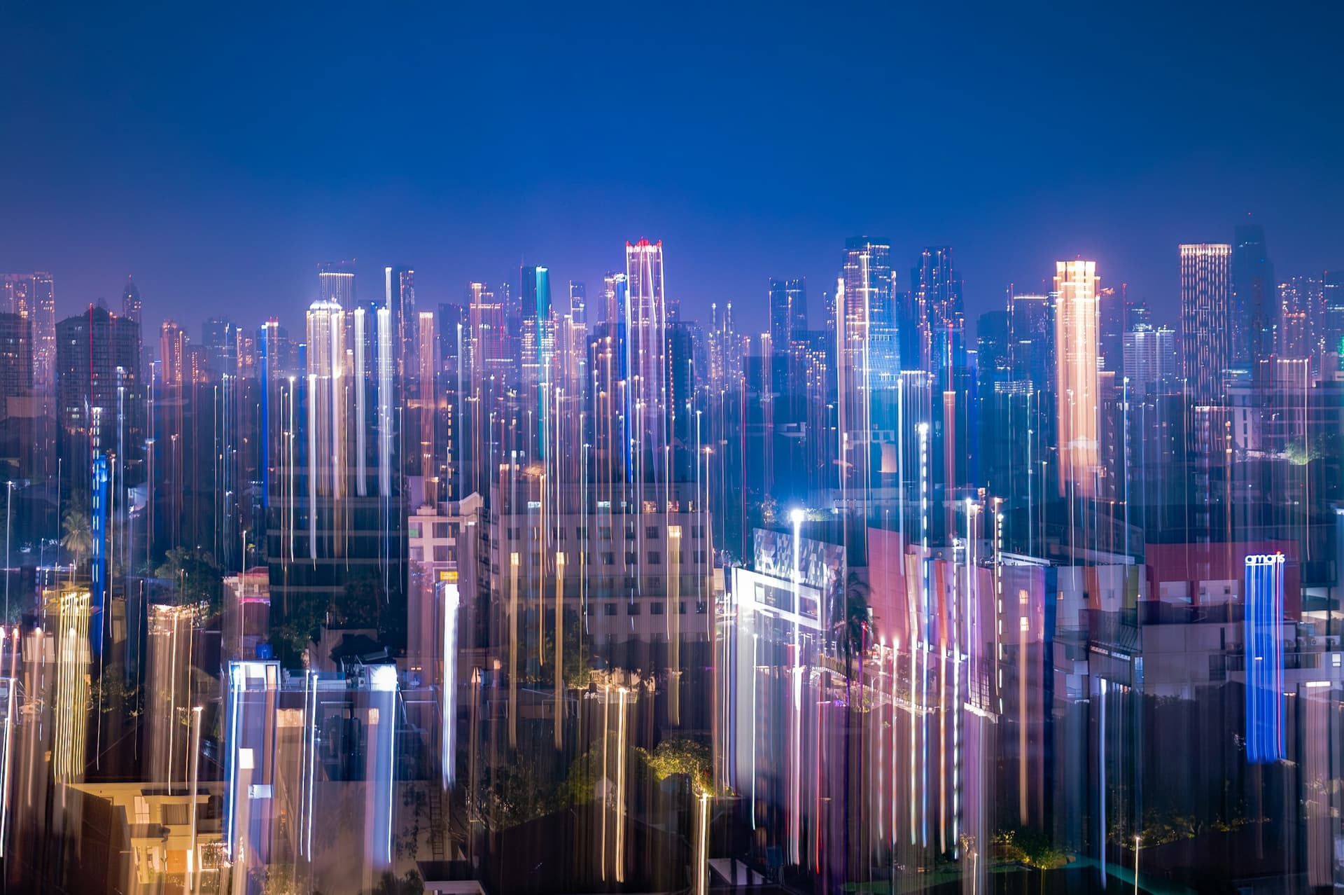 Futuristic cityscape